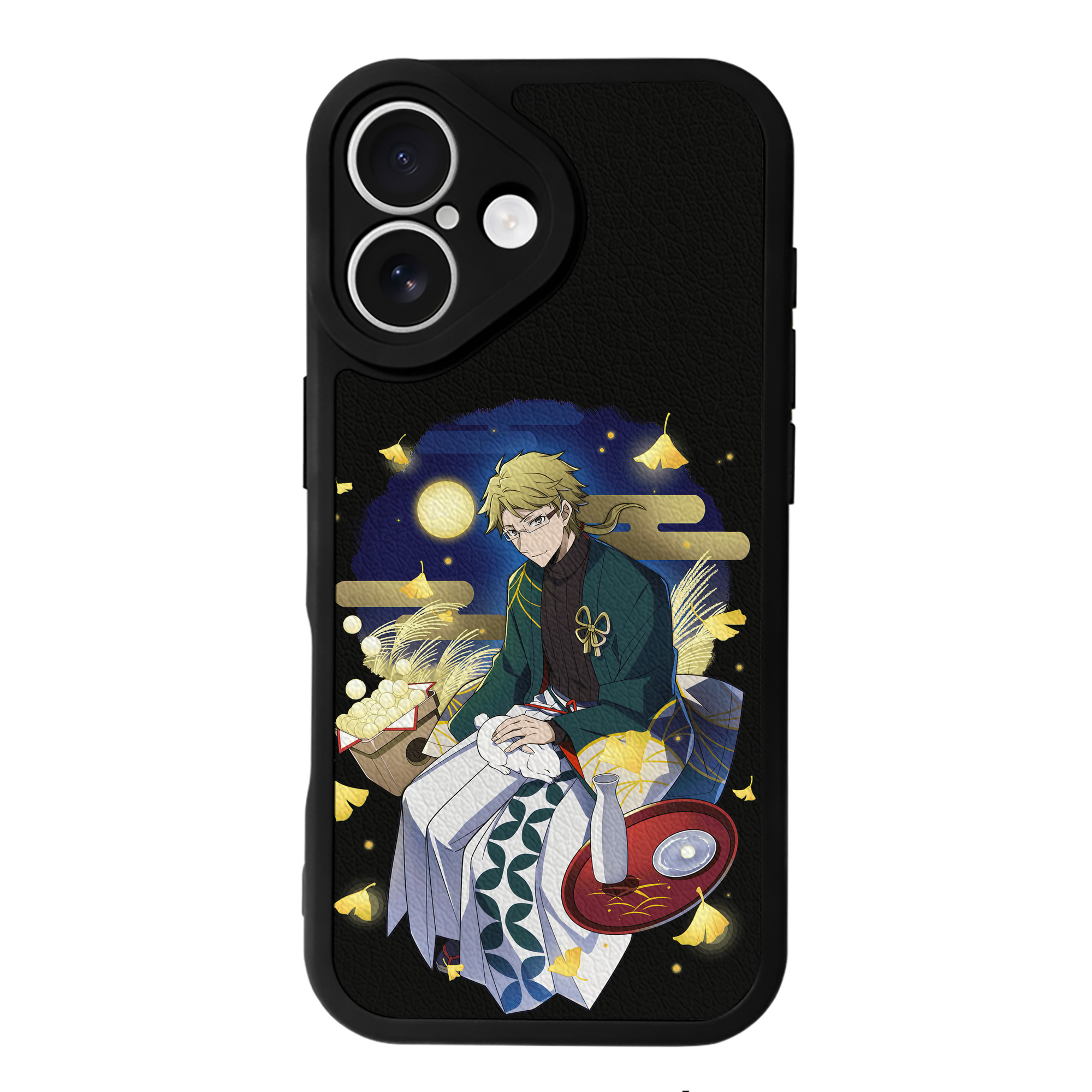 （画像用） 文豪ストレイドッグス Bungo Stray Dogs 【iPhone 16シリーズ対応】シリコンスマホケース（レザー調） 材質：シリコン